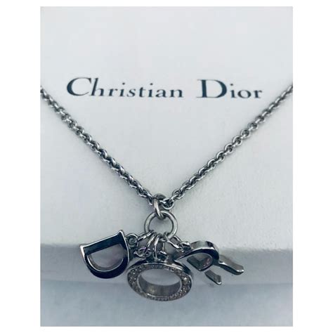 collier dior homme argent